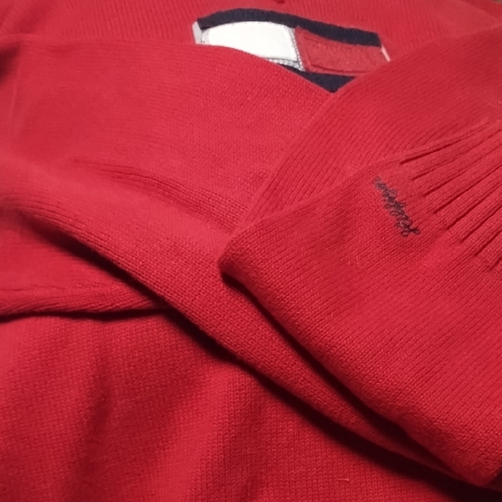 Tommy Hilfiger Red Crewneck Sweater